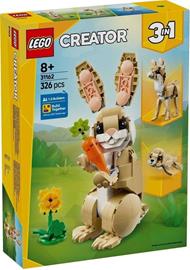 LEGO Creator 3 in 1 31162 Adorabile Coniglio Giocattolo, Si Trasforma in Lama o in Foca, Animali da Costruire per Bambini 8+