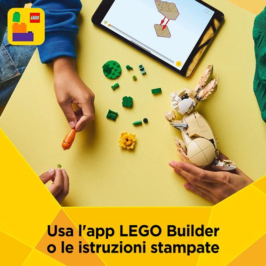 LEGO Creator 3 in 1 31162 Adorabile Coniglio Giocattolo, Si Trasforma in Lama o in Foca, Animali da Costruire per Bambini 8+ - 5