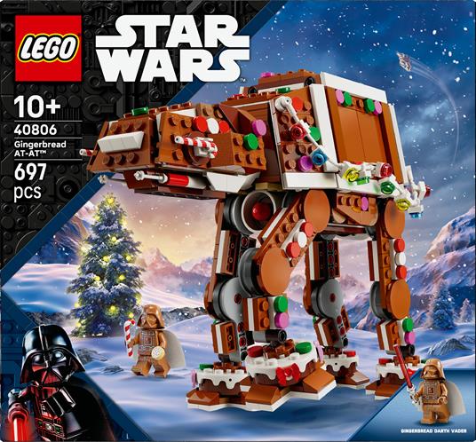 LEGO Star Wars (40806). Walker AT-AT  Pan di Zenzero - 7