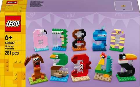 Giocattolo LEGO (40807). Numeri del compleanno LEGO