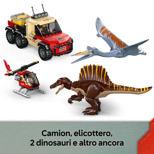 LEGO Jurassic World (76976). Missione aerea con Spinosauro e Quetzalcoatlus - 4