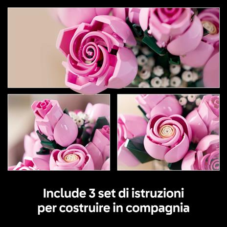 LEGO 10374. Bouquet di rose rosa - 5