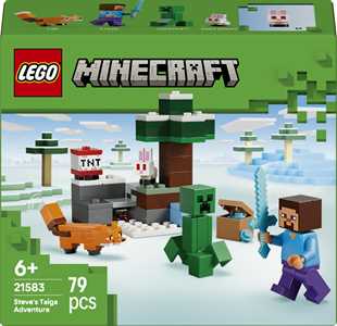 Giocattolo LEGO Minecraft (21583). Avventura di Steve nella taiga LEGO