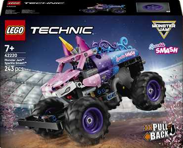 Giocattolo LEGO Technic (42220). Monster Jam Sparkle Smash a retrocarica LEGO