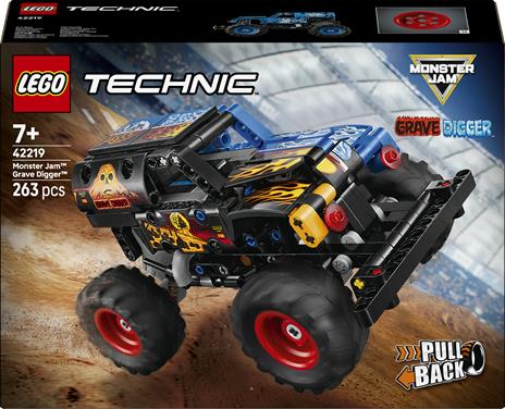 LEGO Technic (42219). Monster Jam Grave Digger Fuoco e Ghiaccio