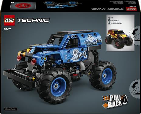 LEGO Technic (42219). Monster Jam Grave Digger Fuoco e Ghiaccio - 7