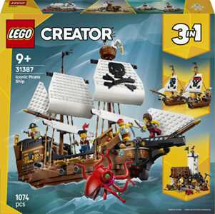 Giocattolo LEGO Creator (31387). Iconica nave da pirata LEGO