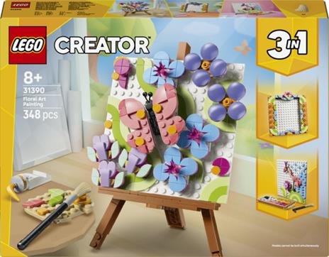 LEGO Creator (31390). Dipinto floreale decorativo