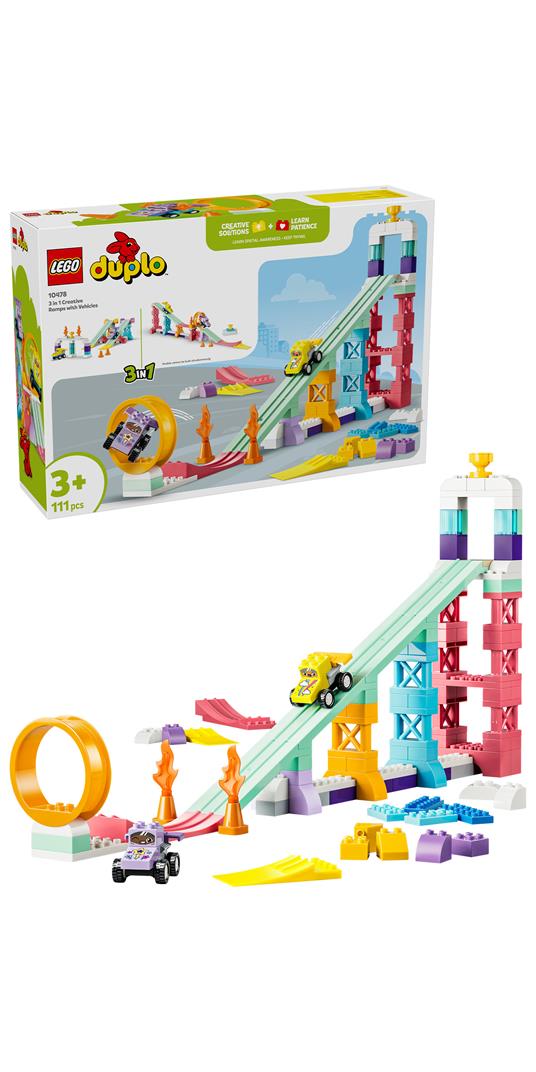 LEGO (10478). Rampe creative 3 in 1 con veicoli - 10