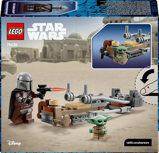 LEGO Star Wars (75436). Speeder Bike del Mandaloriano e di Grogu - 8