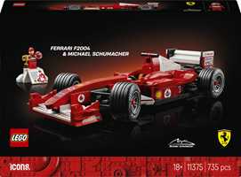 Giocattolo LEGO Icons (11375). Ferrari F2004 e Michael Schumacher LEGO