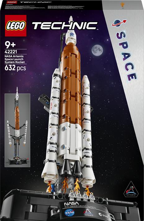 LEGO Technic (42221). Sistema di lancio spaziale razzo NASA Artemis