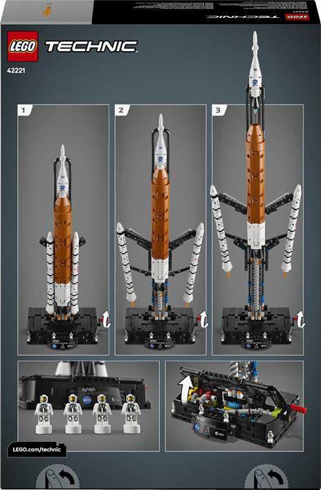 LEGO Technic (42221). Sistema di lancio spaziale razzo NASA Artemis - 7