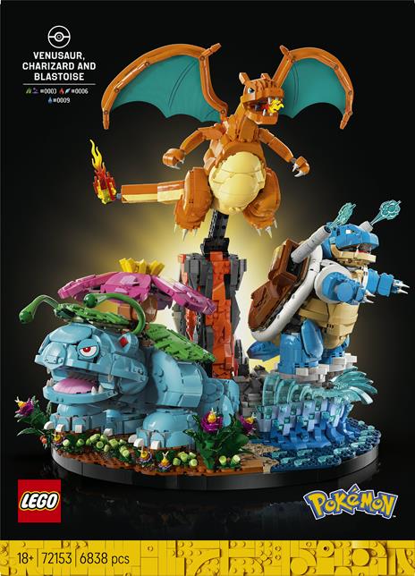 LEGO Venusaur, Charizard e Blastoise - 7