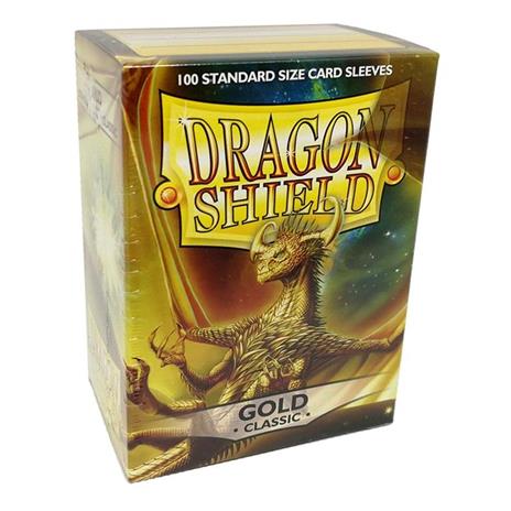 DRAGON SHIELD Proteggi carte standard pacchetto da 100 bustine Gold - 4