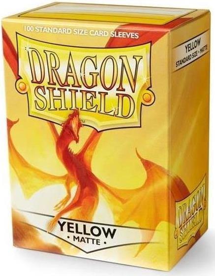 Dragon Shield. Matte Yellow. 100 bustine protettive