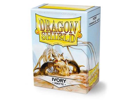 Dragon Shield. Matte Ivory. 100 bustine protettive