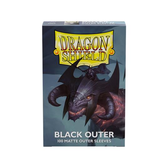DRAGON SHIELD - 100 BUSTINE STANDARD - OUTER SLEEVES MATTE BLACK