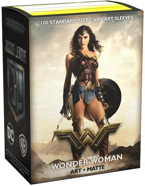 100 Bustine Matte Standard Art Justice League Wonder Woman - 3