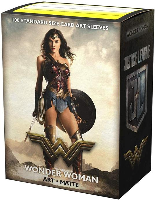 100 Bustine Matte Standard Art Justice League Wonder Woman - 4