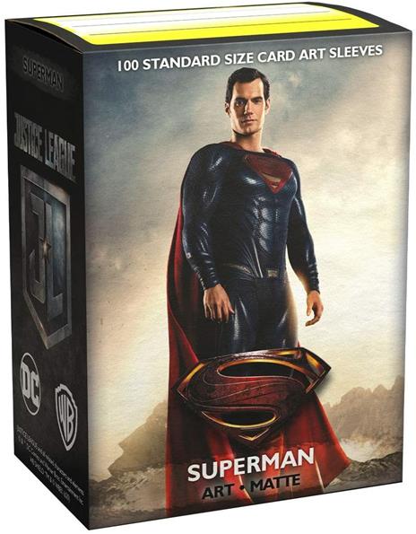 100 Bustine Matte Standard Art Justice League Superman - 3