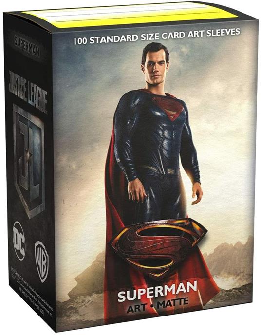 100 Bustine Matte Standard Art Justice League Superman - 3