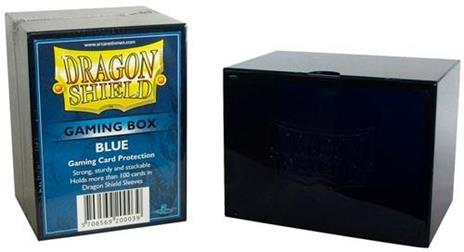 DRAGON SHIELD Gaming Box Scatola porta carte a incastro capienza 100 carte imbustate Blue - 3