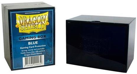 DRAGON SHIELD Gaming Box Scatola porta carte a incastro capienza 100 carte imbustate Blue - 2