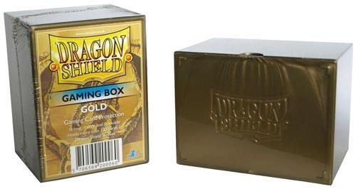 DRAGON SHIELD Gaming Box Scatola porta carte a incastro capienza 100 carte imbustate Gold - 2