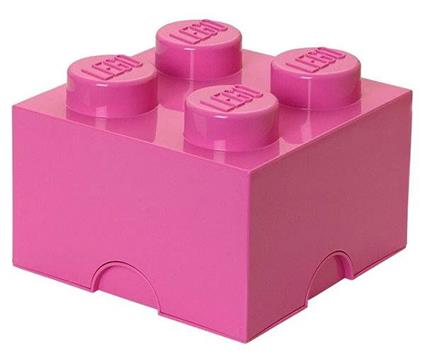 Contenitore LEGO Brick 4 Fucsia