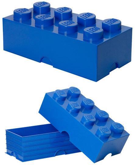 Scatola Grande Mattoncino Blu Lego