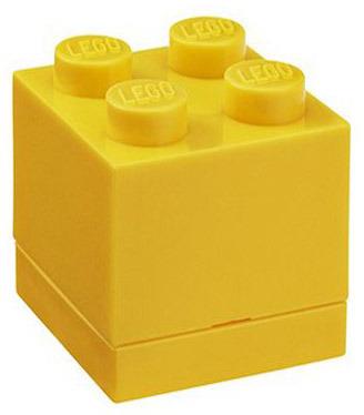 Contenitore LEGO Mini Box 4 Giallo - LEGO - Set mattoncini - Giocattoli