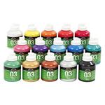 Set di colori acrilici metallizzati A-Color - Colori assortiti - 15 x 500 ml