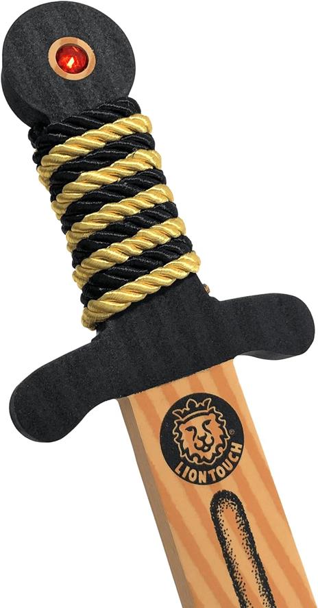 Pugnale Legno Morbido Nero E Oro (51005LT) - 3