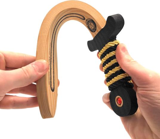 Pugnale Legno Morbido Nero E Oro (51005LT) - 4