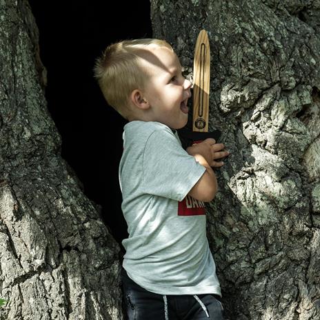 Pugnale Legno Morbido Nero E Oro (51005LT) - 5