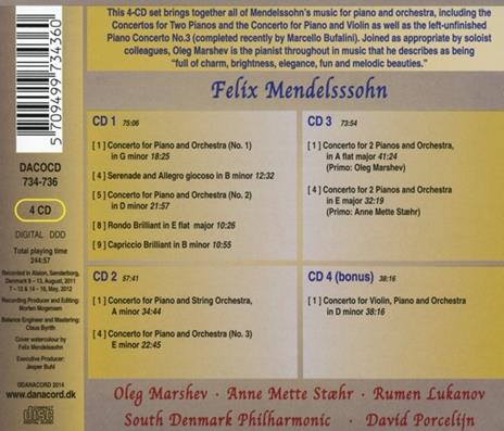 Complete Works For.. - CD Audio di Felix Mendelssohn-Bartholdy - 2