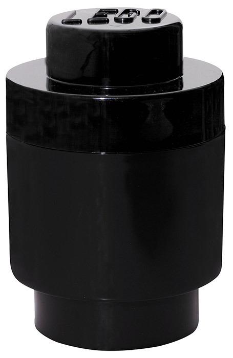 Contenitore LEGO Brick 1 Tondo Nero