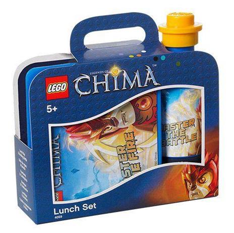 Lego Portavivande + Thermos Chima Blu