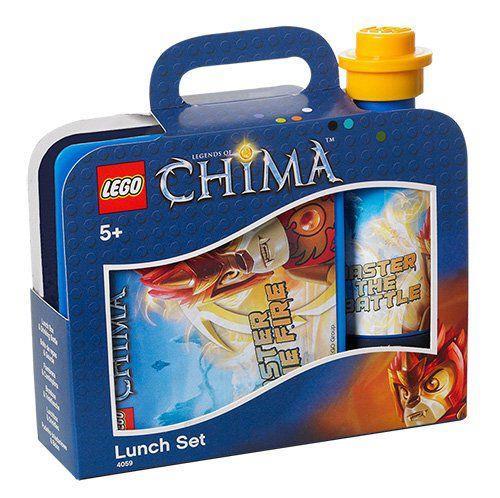 Lego Portavivande + Thermos Chima Blu