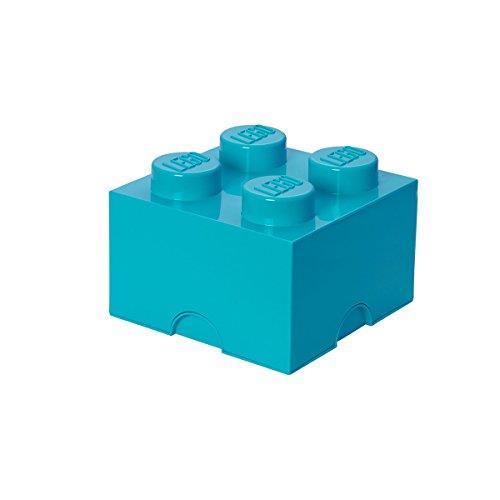 LEGO Brick Mattoncino Bottoncini,Contenitore impilabile Litri, Turchese, One Size