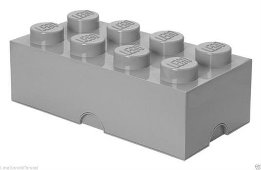 Contenitore LEGO Brick 8 Grigio