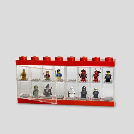 Espositore LEGO Minifig 16 Posti Rosso - LEGO - Set mattoncini - Giocattoli