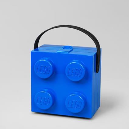 Box  portamerenda con maniglia - 4024 - Blu