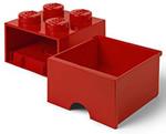 Contenitore LEGO Brick 4 Cassetto Rosso