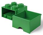 Contenitore LEGO Brick 4 Cassetto Verde