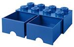 Contenitore LEGO Brick 8 Cassetto Blu