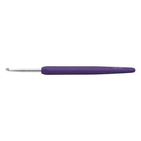 Ago a uncino ergonomico viola - 3 mm