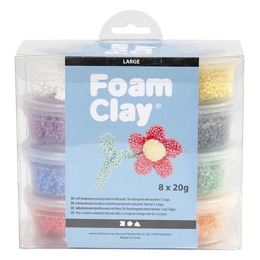 Set per modellare Foam Clay® Large - 8 x 20 g - Creotime - Pasta da  modellare - Giocattoli