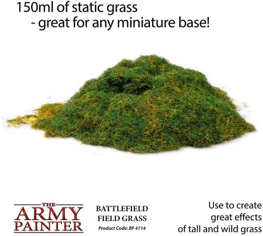 The Army Painter | Battlefield Field Grass | Materiale per Basette | Erba Alta e Selvatica per Modelli in Miniatura | Aspetto Realistico - 2